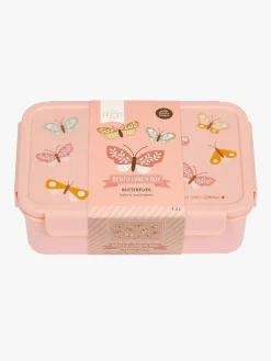 Spisetid|ALittleLovelyCompany A Little Lovely Company Bento Madkasse, Sommerfugl Lyserød