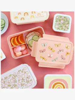 Spisetid|ALittleLovelyCompany A Little Lovely Company Bento Madkasse, Sommerfugl Lyserød