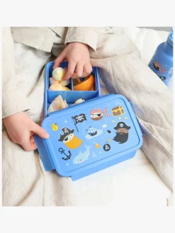 Spisetid|ALittleLovelyCompany A Little Lovely Company Bento Madkasse, Pirater Blå/Flerfarvet