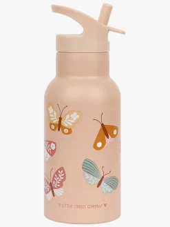 Spisetid|ALittleLovelyCompany A Little Lovely Company Drikkedunk Sommerfugl 350 ml, Pink Lyserød/Flerfarvet