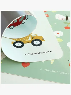 Spisetid|ALittleLovelyCompany A Little Lovely Company Dækkeserviet, Køretøjer Blå/Flerfarvet