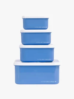 Spisetid|ALittleLovelyCompany A Little Lovely Company Madkasse-sæt, Pirater Blå/Flerfarvet