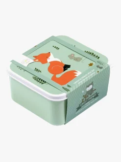 Spisetid|ALittleLovelyCompany A Little Lovely Company Madkasse-sæt, Skovens Venner Grøn/Flerfarvet