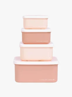 Spisetid|ALittleLovelyCompany A Little Lovely Company Madkasse-sæt, Sommerfugl Lyserød/Flerfarvet