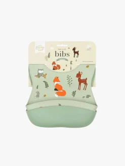 Spisetid|ALittleLovelyCompany A Little Lovely Company Silikonehagesmæk 2-pak, Skovens Venner Grøn