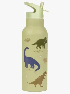 Spisetid|ALittleLovelyCompany A Little Lovely Company Stainless steel XL Drikkedunk, Dinosaurs Grøn