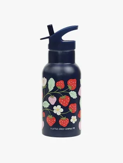 Spisetid|ALittleLovelyCompany A Little Lovely Company Stainless steel Drikkedunk, Strawberries Blå/Flerfarvet
