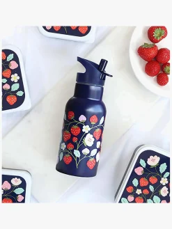 Spisetid|ALittleLovelyCompany A Little Lovely Company Stainless steel Drikkedunk, Strawberries Blå/Flerfarvet