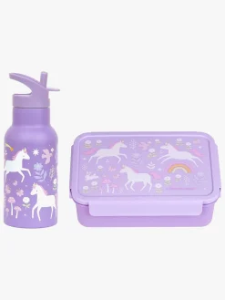 Spisetid|ALittleLovelyCompany A Little Lovely Company Madkasse & Flaske, Unicorn Dreams