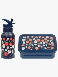 Spisetid|ALittleLovelyCompany A Little Lovely Company Madkasse & Flaske, Strawberries