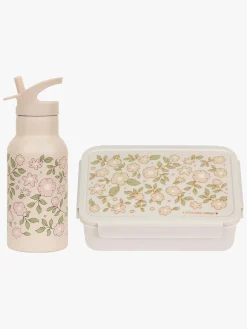 Spisetid|ALittleLovelyCompany A Little Lovely Company Madkasse & Flaske, Blossoms Pink