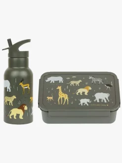 Spisetid|ALittleLovelyCompany A Little Lovely Company Madkasse & Flaske, Savanna