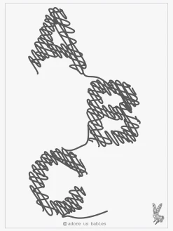 Børn AdoreUsBabies Interiør|Dåbsgaver-Adore Us Babies Plakat ABC 40x30, Hvid