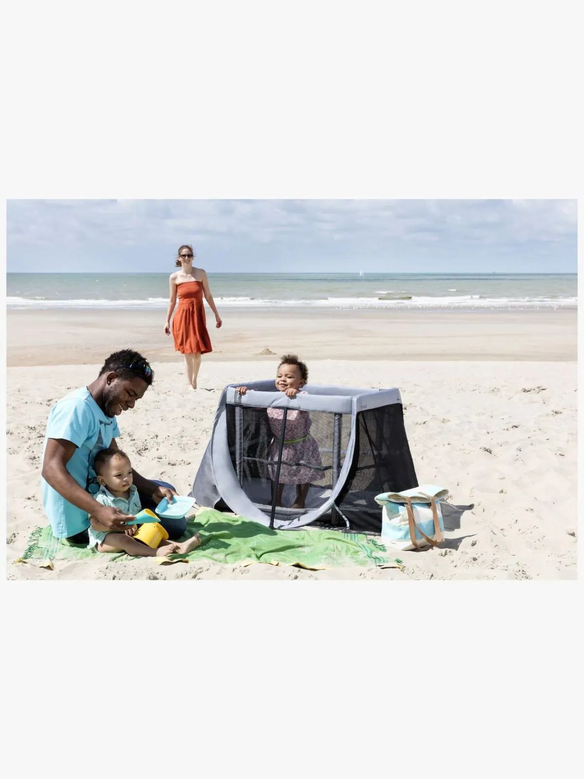 Børnesenge & Tilbehør|AeroMoov Pop-up Weekendseng, Grå Grå