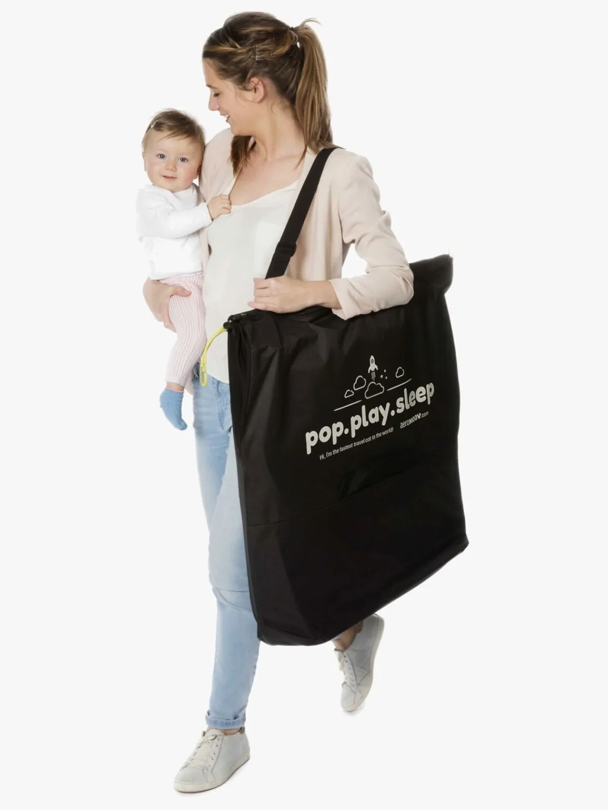 Børnesenge & Tilbehør|AeroMoov Pop-up Weekendseng, Grå Grå