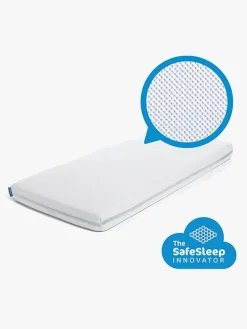 Børnesenge & Tilbehør|AeroMoov SafeSleep Faconsyet Lagen 60x110 cm til Weekendseng, Hvidt