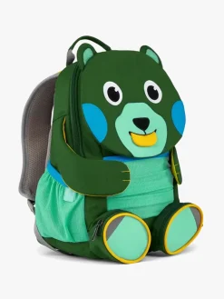 Tasker|Affenzahn Large Friend Rygsæk 8L, Creative Bear Grøn/Blå/Gul
