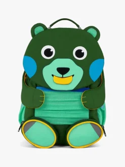 Tasker|Affenzahn Large Friend Rygsæk 8L, Creative Bear Grøn/Blå/Gul