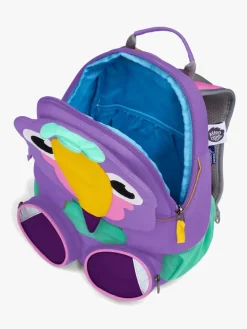 Tasker|Affenzahn Large Friend Rygsæk 8L, Creative Toucan Lilla/Grøn/Gul