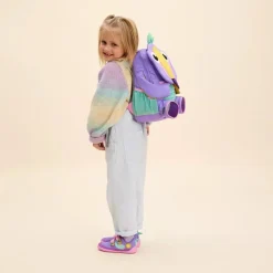 Tasker|Affenzahn Large Friend Rygsæk 8L, Creative Toucan Lilla/Grøn/Gul