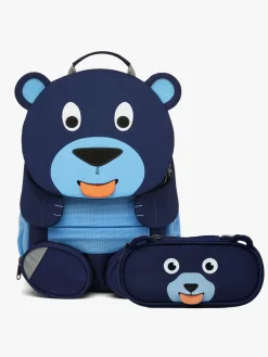 Børn Affenzahn Tasker-Large Friend Rygsæk 8L & Penalhus, Bear