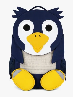 Tasker|Affenzahn Large Friend Rygsæk 8L, Penguin Blå/Hvid