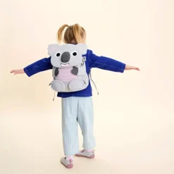 Tasker|Affenzahn Large Friend Rygsæk 8L, Koala Grå/Lyserød