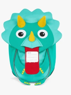 Tasker|Affenzahn Small Friend Rygsæk 4L, Dinosaur Rød/Blå/Gul