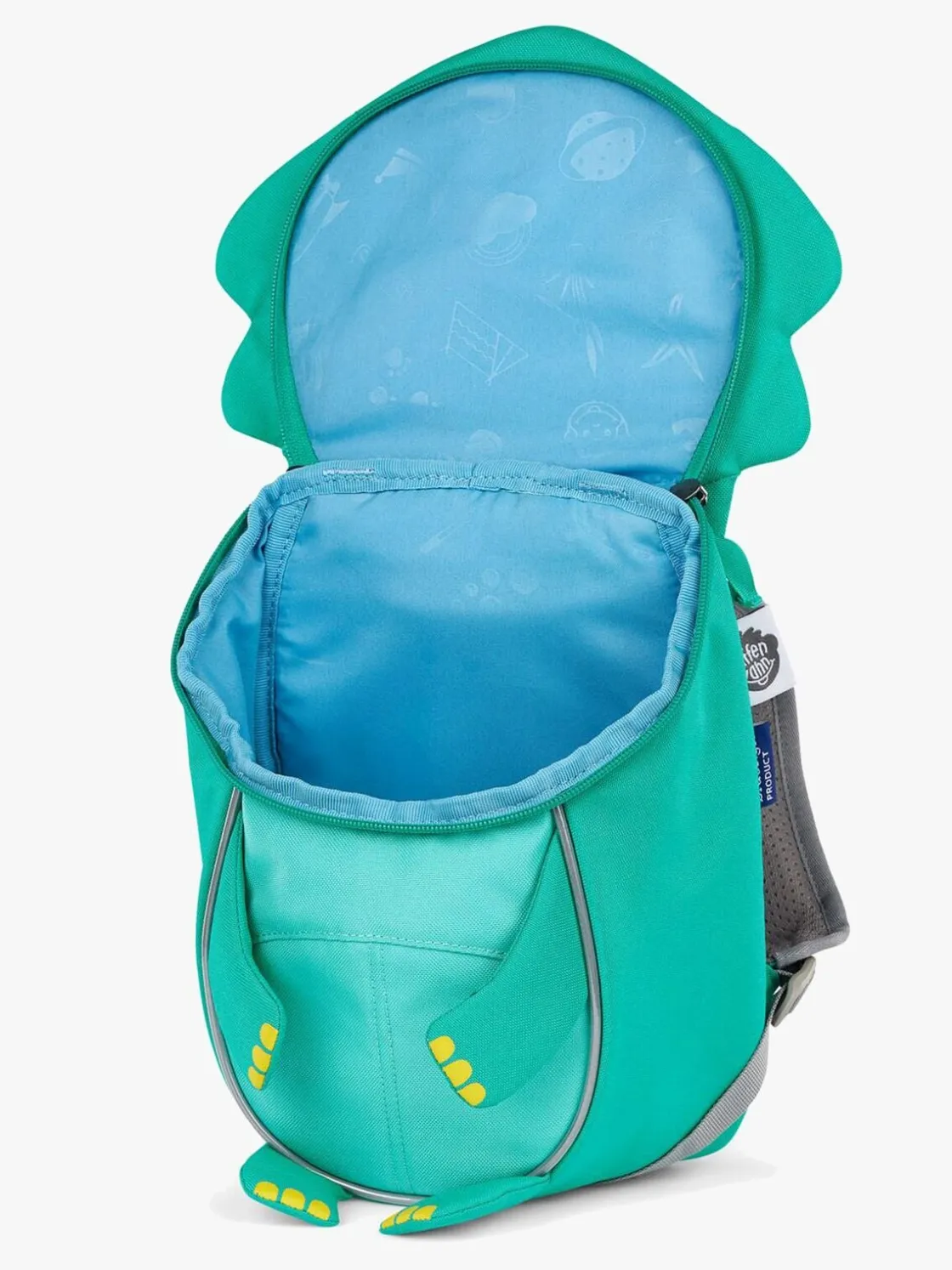 Tasker|Affenzahn Small Friend Rygsæk 4L, Dinosaur Rød/Blå/Gul