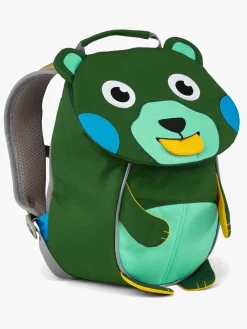 Tasker|Affenzahn Small Friend Rygsæk 4L, Creative Bear Limited Edition Grøn/Blå