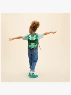 Tasker|Affenzahn Small Friend Rygsæk 4L, Creative Bear Limited Edition Grøn/Blå