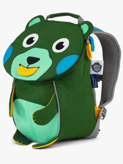 Tasker|Affenzahn Small Friend Rygsæk 4L, Creative Bear Limited Edition Grøn/Blå
