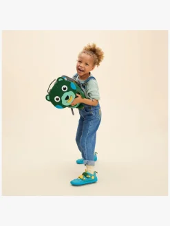 Tasker|Affenzahn Small Friend Rygsæk 4L, Creative Bear Limited Edition Grøn/Blå