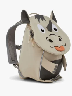 Tasker|Affenzahn Small Friend Rygsæk 4L, Rhino Grå/Beige/Orange