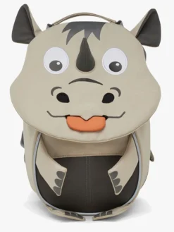 Tasker|Affenzahn Small Friend Rygsæk 4L, Rhino Grå/Beige/Orange