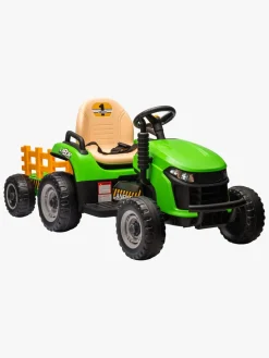 Elbiler & -Køretøjer|AlexGarage1 Alex's Garage Eltraktor med Trailer, Grøn Grøn