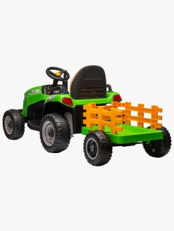 Elbiler & -Køretøjer|AlexGarage1 Alex's Garage Eltraktor med Trailer, Grøn Grøn