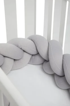 Sengetøj|AliceFox Alice & Fox ALEAH Flettet Sengerand 350cm, Light Grey Grå