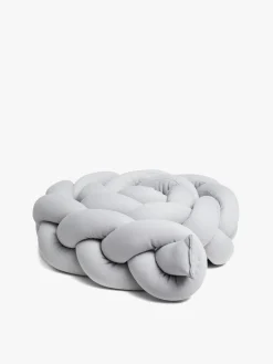 Sengetøj|AliceFox Alice & Fox ALEAH Flettet Sengerand 200cm, Light Grey Grå