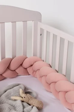 Børn AliceFox Sengetøj-Alice & Fox ALEAH Flettet Sengerand 200cm, Dusty Pink