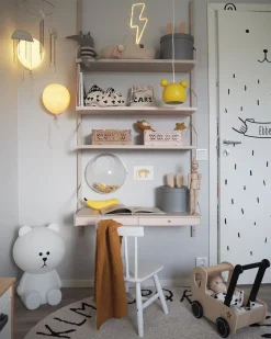 Lamper & Belysning|AliceFox Alice & Fox BIBI Væglampe Ballon, Grå Grå