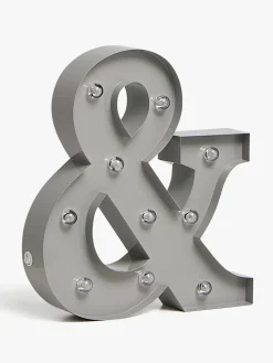 Børn AliceFox Lamper & Belysning-Alice & Fox Bogstavslampe &, Grå