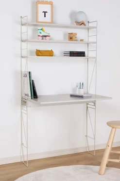 Børnemøbler|AliceFox Alice & Fox BONNIE Skrivebord & Hylde, Greige