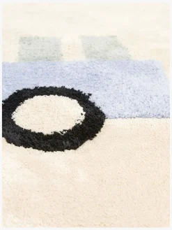 Gulvtæpper|AliceFox Alice & Fox  Bus Gulvtæppe Ø140 Beige/Blå