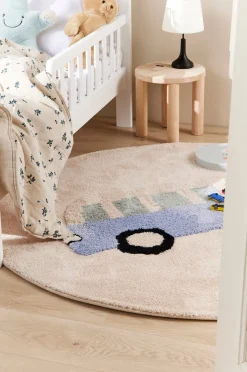 Gulvtæpper|AliceFox Alice & Fox  Bus Gulvtæppe Ø140 Beige/Blå