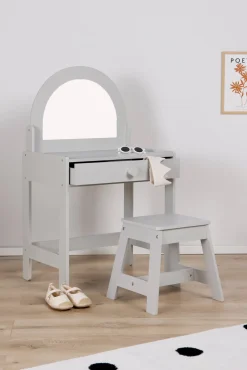 Børnemøbler|AliceFox Alice & Fox CELIA Sminkebord, Greige Grå