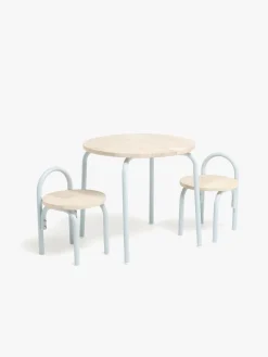 Børn AliceFox Børnemøbler-Alice & Fox CLEO Bord & Stole, Blå/Natur