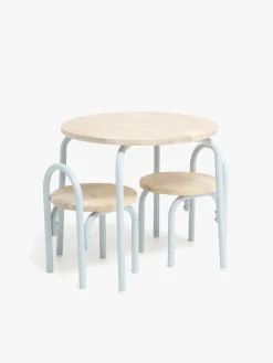 Børn AliceFox Børnemøbler-Alice & Fox CLEO Bord & Stole, Blå/Natur