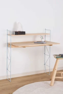 Børnemøbler|AliceFox Alice & Fox CLEO Skrivebord & Hylde, Blå/Naturel