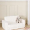 Børn AliceFox Børnemøbler-Alice & Fox Cubbie  Foldbar Sofa 94x55cm, White Teddy